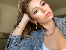 Load image into Gallery viewer, Camila Paperclip Necklace in gold