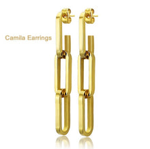 Load image into Gallery viewer, Camila Paperclip Necklace in gold