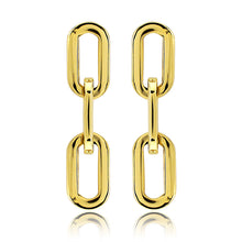 Load image into Gallery viewer, Gianna Oval Link Earrings in gold