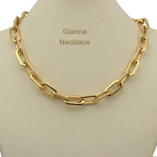 Load image into Gallery viewer, Gianna Oval Link Earrings in gold