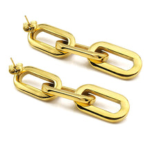 Load image into Gallery viewer, Gianna Oval Link Earrings in gold
