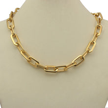 Load image into Gallery viewer, Gianna Oval Link Necklace in gold