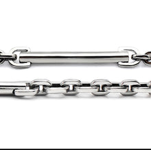 Load image into Gallery viewer, Celeste Oval Link Bar Bracelet in silver