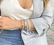 Load image into Gallery viewer, Camila Paperclip Bracelet in silver