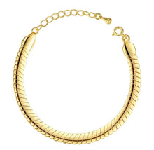 Load image into Gallery viewer, Snake chain gold bracelet
