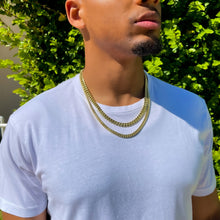 Load image into Gallery viewer, Sanza Jewelry Miami Cuban Link Chain Necklace Box Clasp Closure