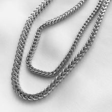 Load image into Gallery viewer, Sanza Jewelry Franco Chain in White Gold Silver