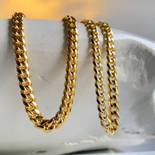 Load image into Gallery viewer, Sanza Jewelry Miami Cuban Link Chain Necklace Box Clasp Closure