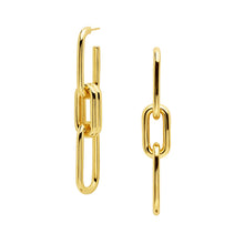 Cargar imagen en el visor de la galería, Candice Oval Removable Link Earrings in gold

