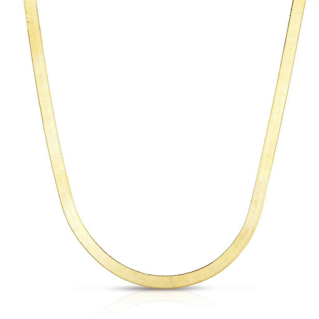 Herringbone flat necklace