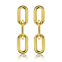 Load image into Gallery viewer, Gianna Oval Link Earrings in gold
